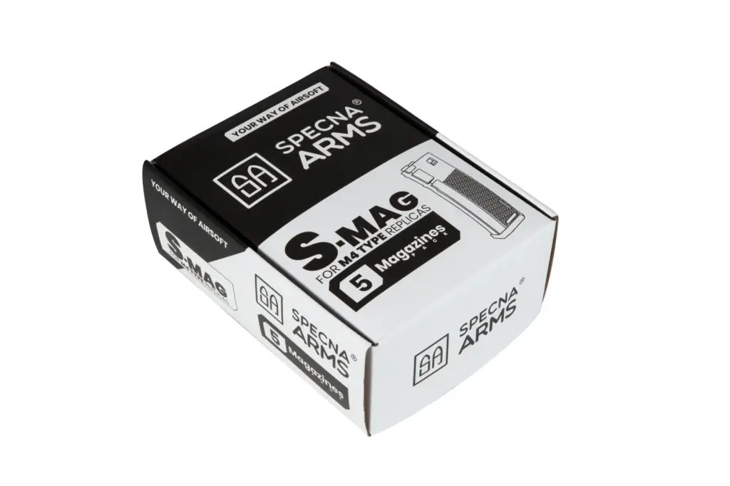 Set van 5 125BBs S-Mag Mid-Cap magazijnen – Grijs